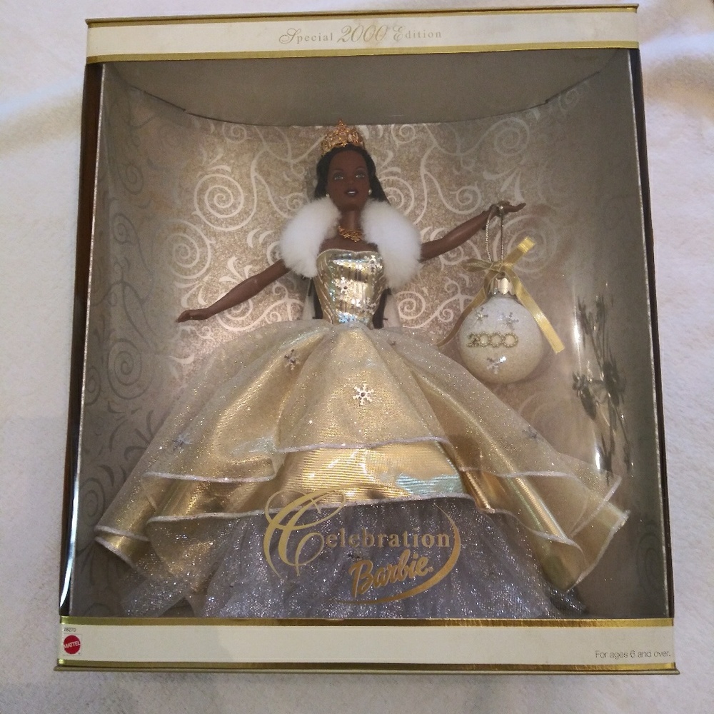 Mattel Celebration Barbie Special Edition - Gold and White